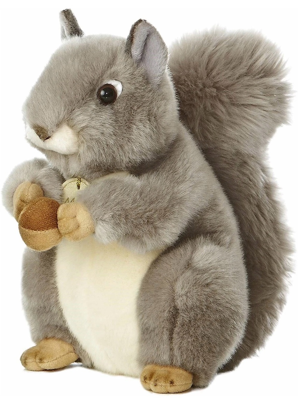 Miyoni by Aurora realistic Plush Gray Squirrel Stuffed Animal new w-tag